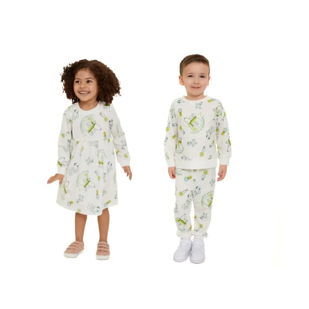 Family Look Twins Patrick's Day Lucky Snoopy Bundle Size 4T
